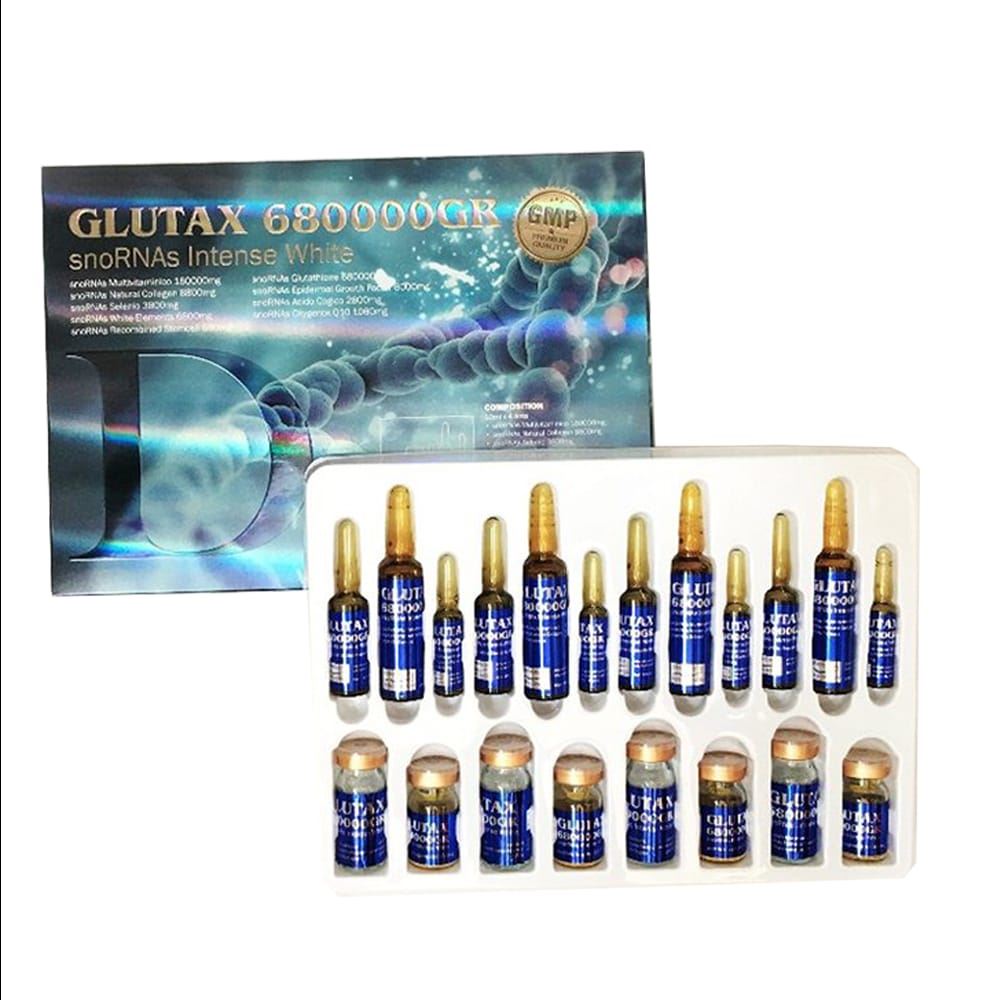 Glutax 680000GR SnoRNAs Intense White Glutathione Skin Whitening Injection